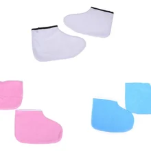 1 пара, профессиональный парафиновый воск, Защита ног, перчатки для ног, подогреватель воска, мини спа носок для педикюра, отшелушивающие носки