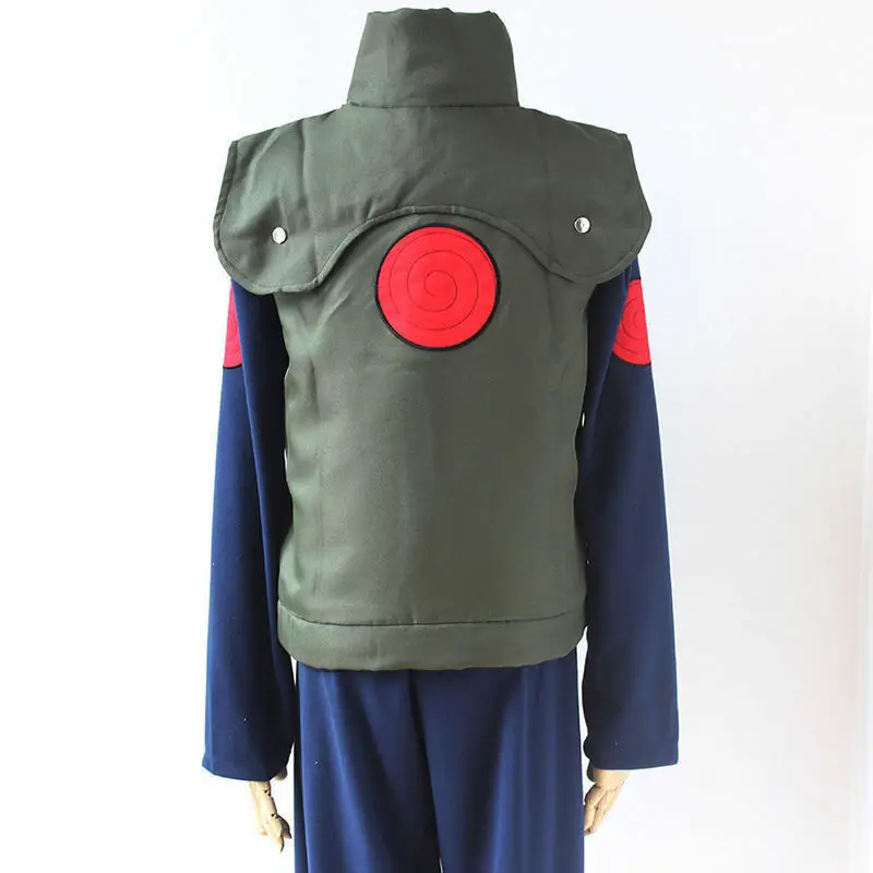Костюм для косплея из аниме Наруто зеленый жилет Shinobi Hatake Kakashi унисекс пиджак