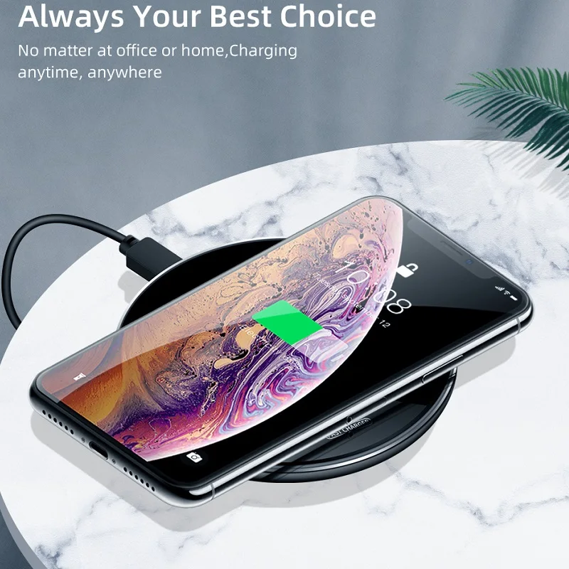 Беспроводное зарядное устройство FDGAO Mirror 15 Вт для iPhone 11 Pro Max XS XR X 8 QC 3 0 Qi Samsung S20