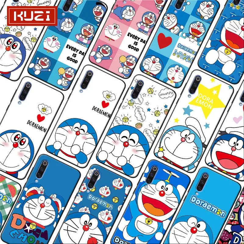Cute cartoon Doraemon Soft Silicone Phone Case for xiaomi mi 10 pro 9 9t se 8 pocophone f1 mix 3 |