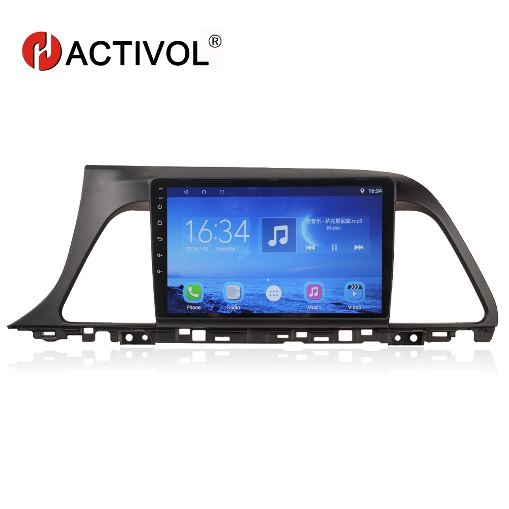 

HACTIVOL 9" Quad core 2 DIN car radio gps for Hyundai Sonata 9th 2016 android 7.0 car DVD player with 1G RAM 16G ROM