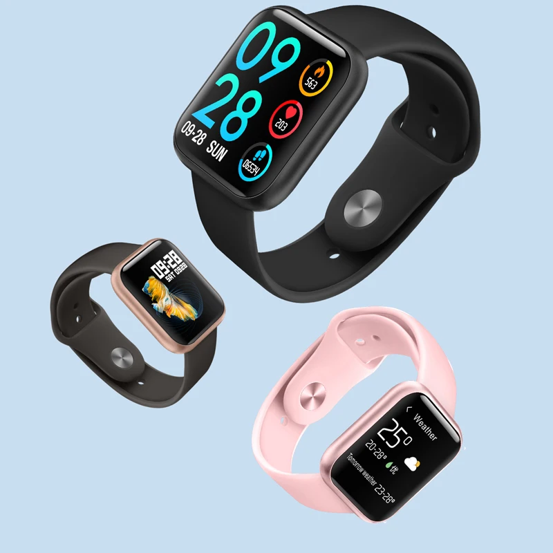 Focusmart P80 Смарт-часы водонепроницаемые спортивные для Ios Andriod 1,3 дюймов монитор сердечного ритма функции кровяного давления для женщин и мужчин