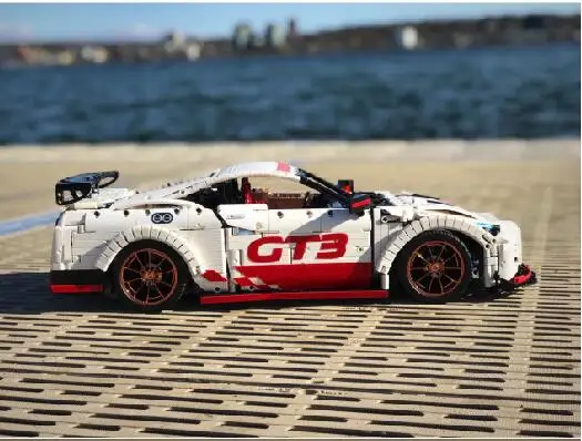 Technic GT-R Nissan высокой лошадиной мощности технология автомобиля Совместимость MOC 25326 кирпичи модель здания Lepinblocks игрушки