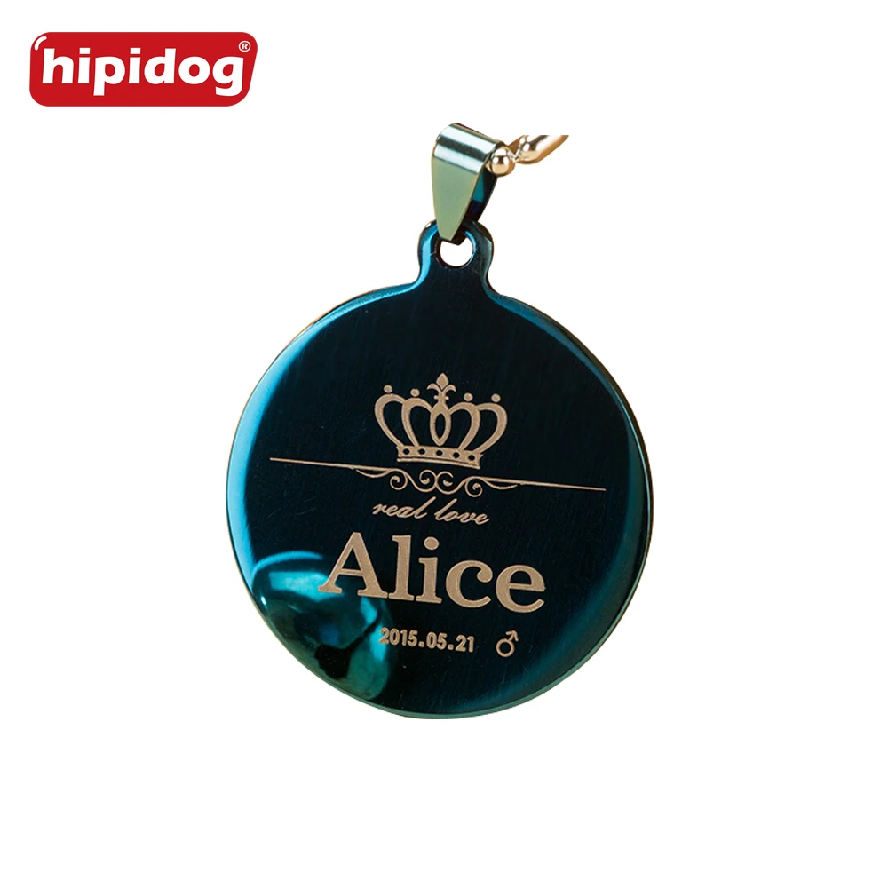 Hipidog Бесплатная гравировка бирки для собак ошейник домашних животных аксессуары