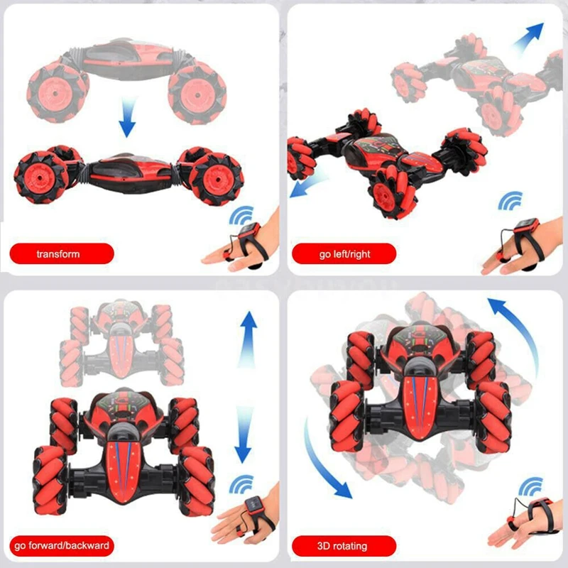 2,4G 4WD RC трюк автомобиль скручивание внедорожника пульт дистанционного управления жестами Дрифт танцующий зондирующий автомобиль