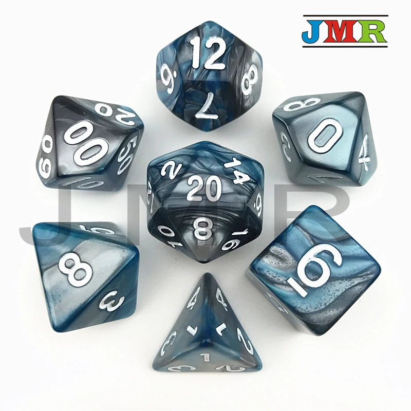 Желтый X фиолетовый цвет с белым номером игра для DND различные цвета эффект Rpg
