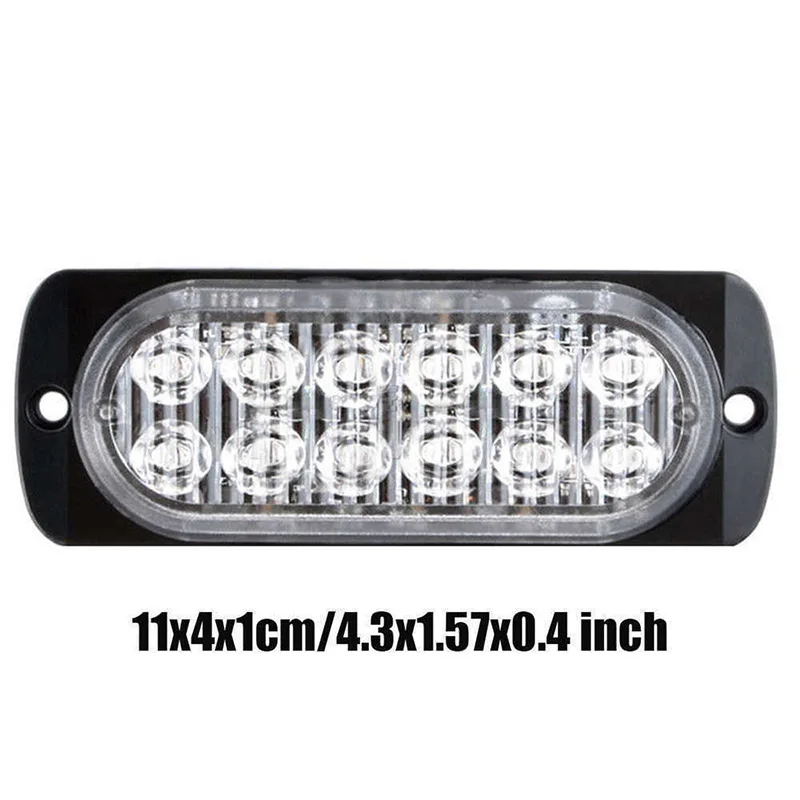 1 шт. красный 36 Вт 12LED Предупреждение сигнальный Маяк мигающий стробоскоп светильник