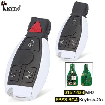 Keyforkess Xhorse MB FBS3 BGA Keyless-Go 315 / 433MHz Smart 3 4 Tasto Chiave A Distanza Dell'automobile Fob per Mercedes-Benz W204 W207 W212 W164 W166