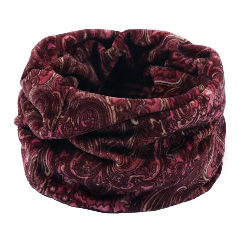 Мягкие вязаные шарфы для шеи теплые зимние спортивные ветрозащитные тепловые петли шарф толстый бесконечный шарф - Цвет: A22
