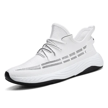 

High quality Brand Men Casual Shoes Hot sale Spring Autumn Casual Shoes Men Breathable Fashion Black Casual Men Shoes White