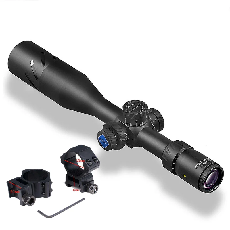 low 20mm mount Дискавери HD 5-25X50 SFIR охотничий прицел освещение Сетка высокая мощность тактический прицел для стрельбы оптические прицелы подходят. 308 - Цвет: low 20mm mount