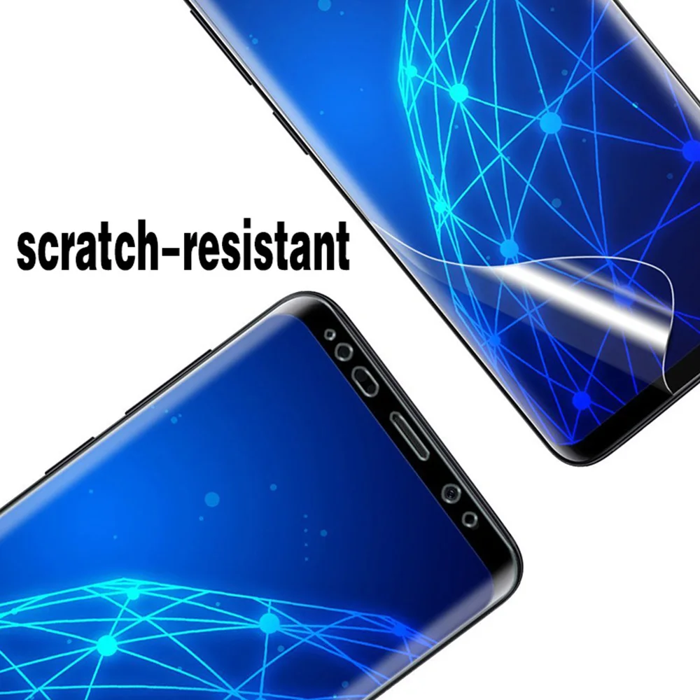 Передняя пленка для телефона для samsung Galaxy S6 Edge S8 S9 Plus Note 8 Прозрачная мягкая защитная пленка для экрана для samsung S10 Note 9 10