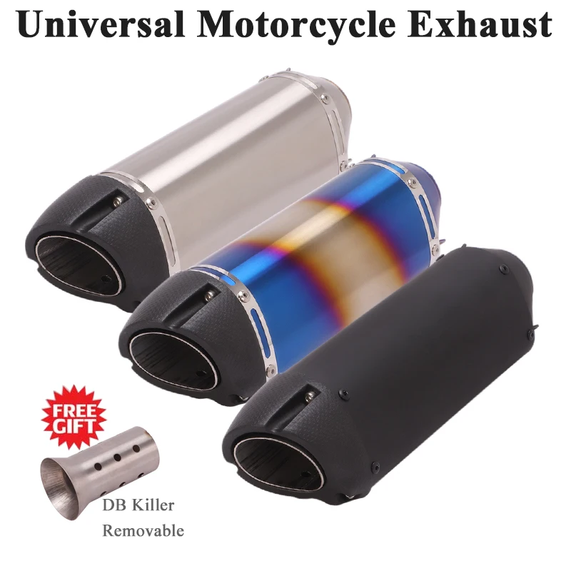 Universal 51mm Motorcycle Yoshimura Exhaust Pipe Escape For R15 Mt03