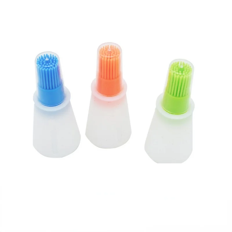 

1 Pcs Portable Silicone Oil Bottle with Brush Grill Oil Brushes Liquid Oil Pastry Kitchen Baking BBQ Tool Kitchen Tools for BBQ