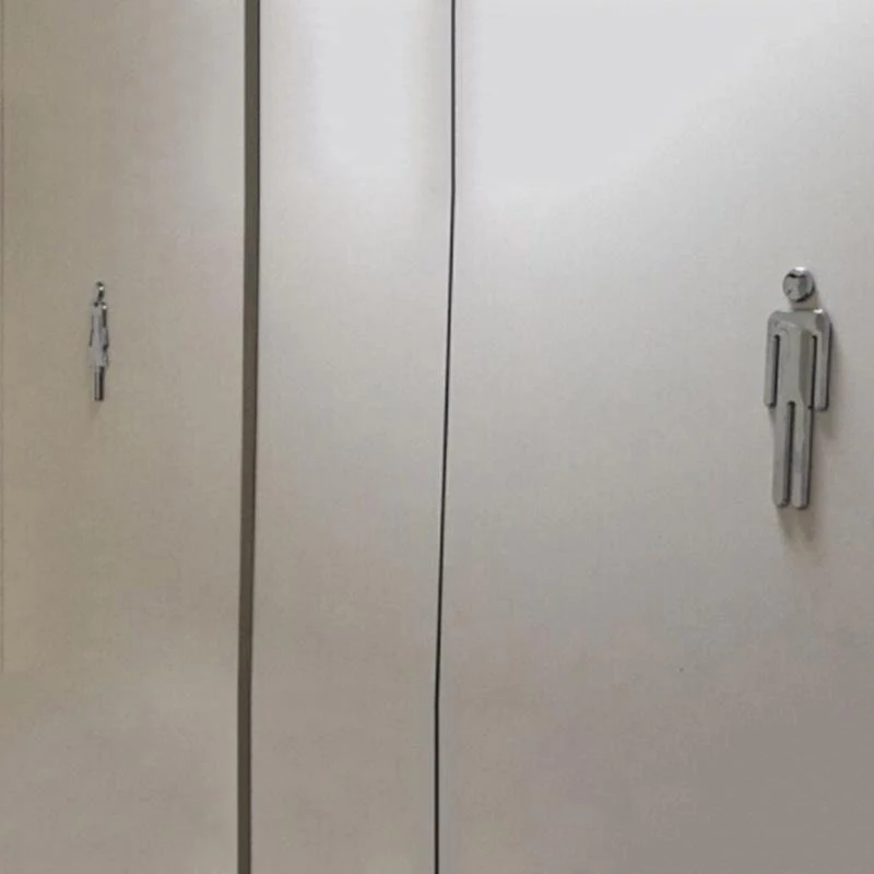 Toilet Door Sign Door Sign Toilet Sign Metal Wall Signs Metal Signs Acrylic Decorative Sign Toilet /Loo /Bathroom /Restroom /WC Door Wall Sign