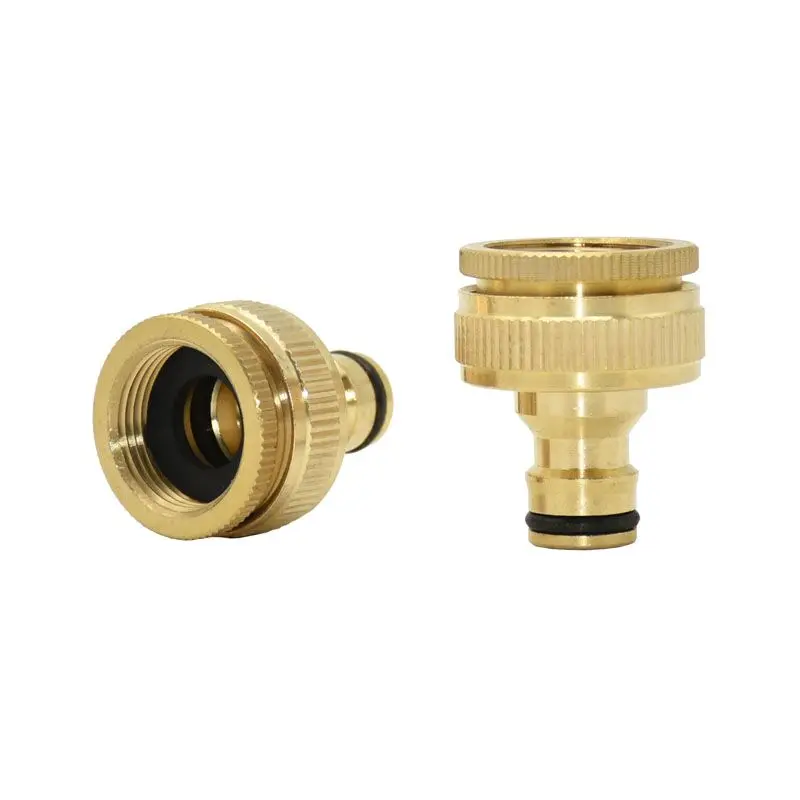 Female 3/4" 1" Brass Quick connector garden Faucet fittings Female garden tap adapter connector copper 1pcs