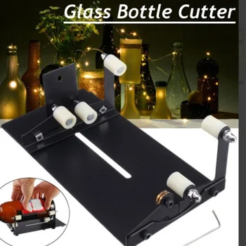 

Craft 5 Rollers Cutting Machine Eco-friendly Professional Sculptures For Square Safety Glass Bottle Cutter Kit DIY Tool Non Slip