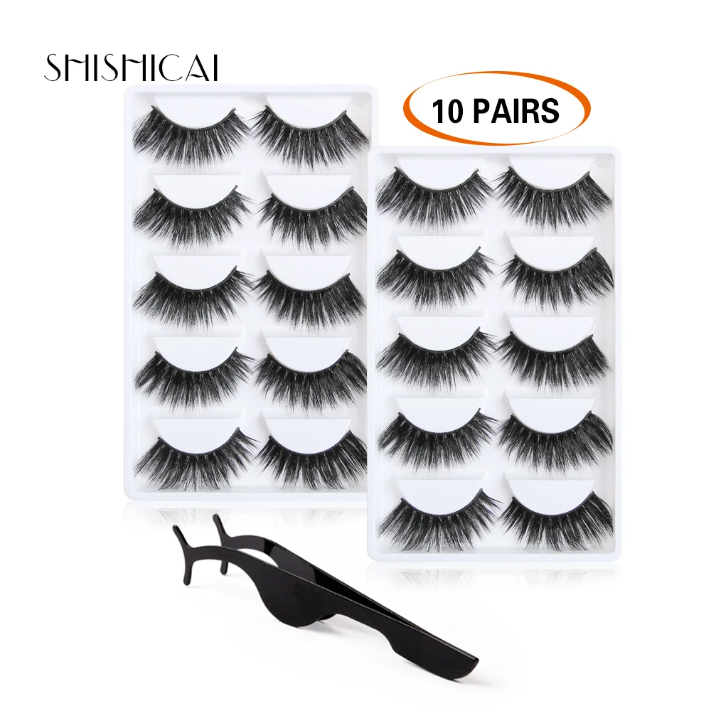 

3D Eyelashes Hand made Mink Eyelashes Soft Dramatic False Eyelashes High Volume 3D Mink Lashes Tweezers for Eyelash Extension