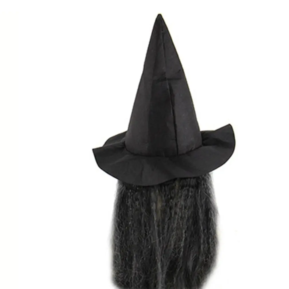 Хэллоуин длинные волосы маска для лица ужас ведьма лицо страшный латекс повязка на голову шляпа Танцевальная вечеринка реквизит для выступления