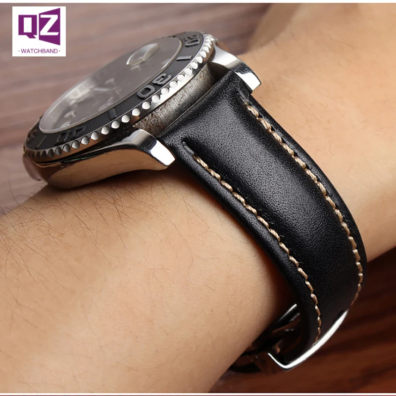 Cinturino In Pelle A Grana Superiore Per Omega X Swatch Joint Moonswatch Co Cinturino Per Orologio Vintage Con Marchio Cinturino In Vera Pelle