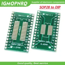 5 шт. TSSOP28 SSOP28 SOP28 к DIP28 плата передачи DIP Pin доска шаг адаптер TSSOP-28 SSOP-28 SOP-28 к DIP-28