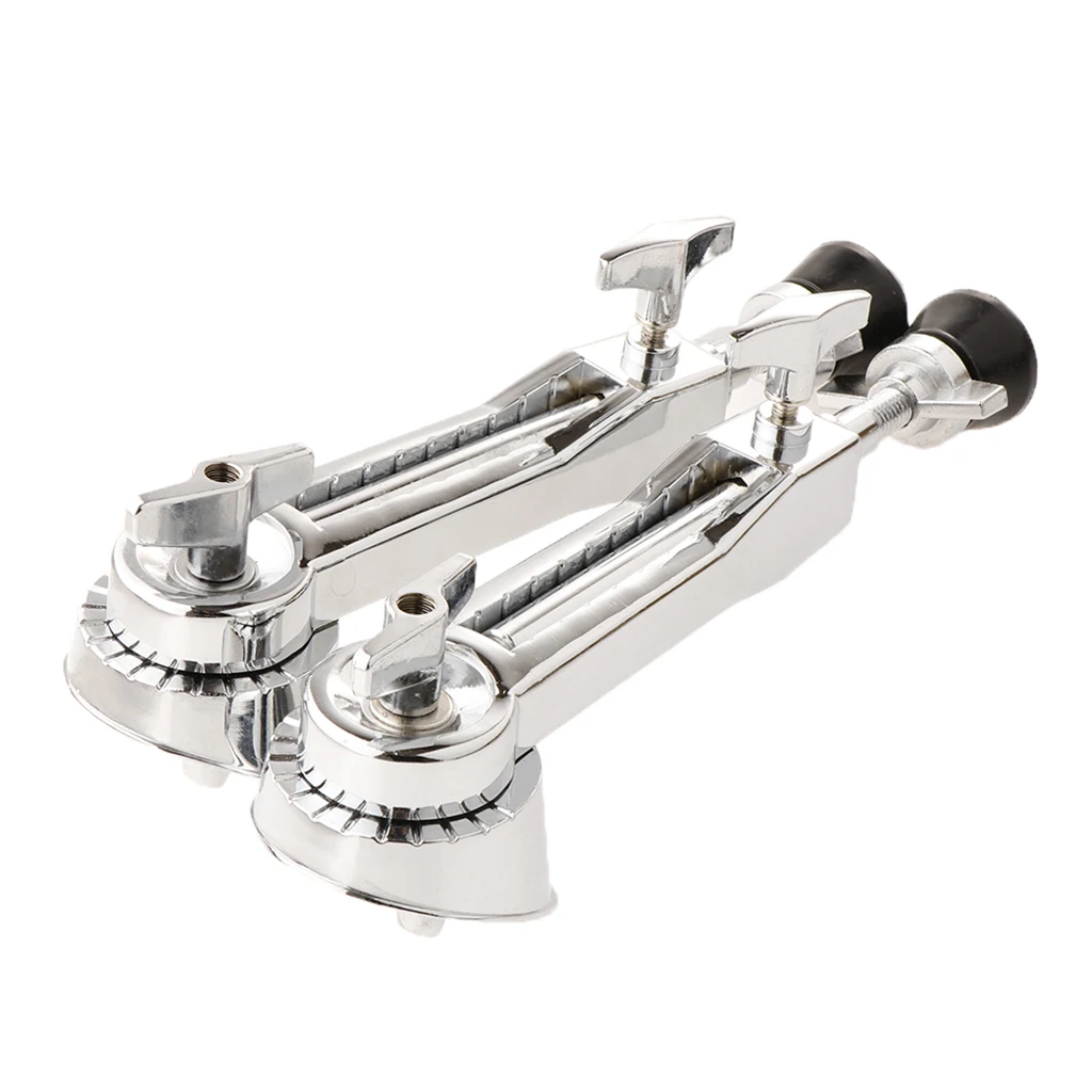 2 Pieces Metal Bass Drum Spurs Legs Drum Precussion Instrument Parts