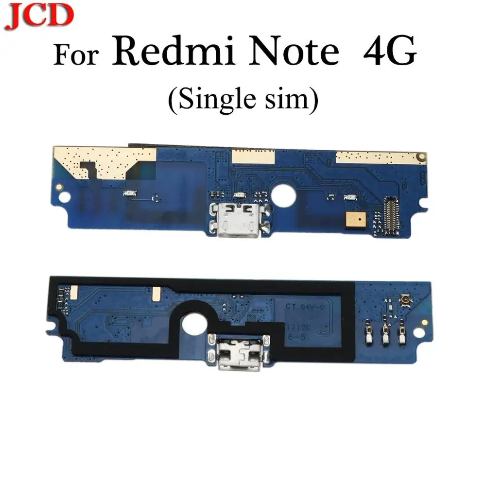 JCD для Redmi 4A 4X зарядное устройство черз порт USB разъем порт док-станция гибкий кабель для Xiaomi для Redmi 1 2 3 3s 4 Note 4G Note 3/3 Pro - Цвет: Note  4G Single sim