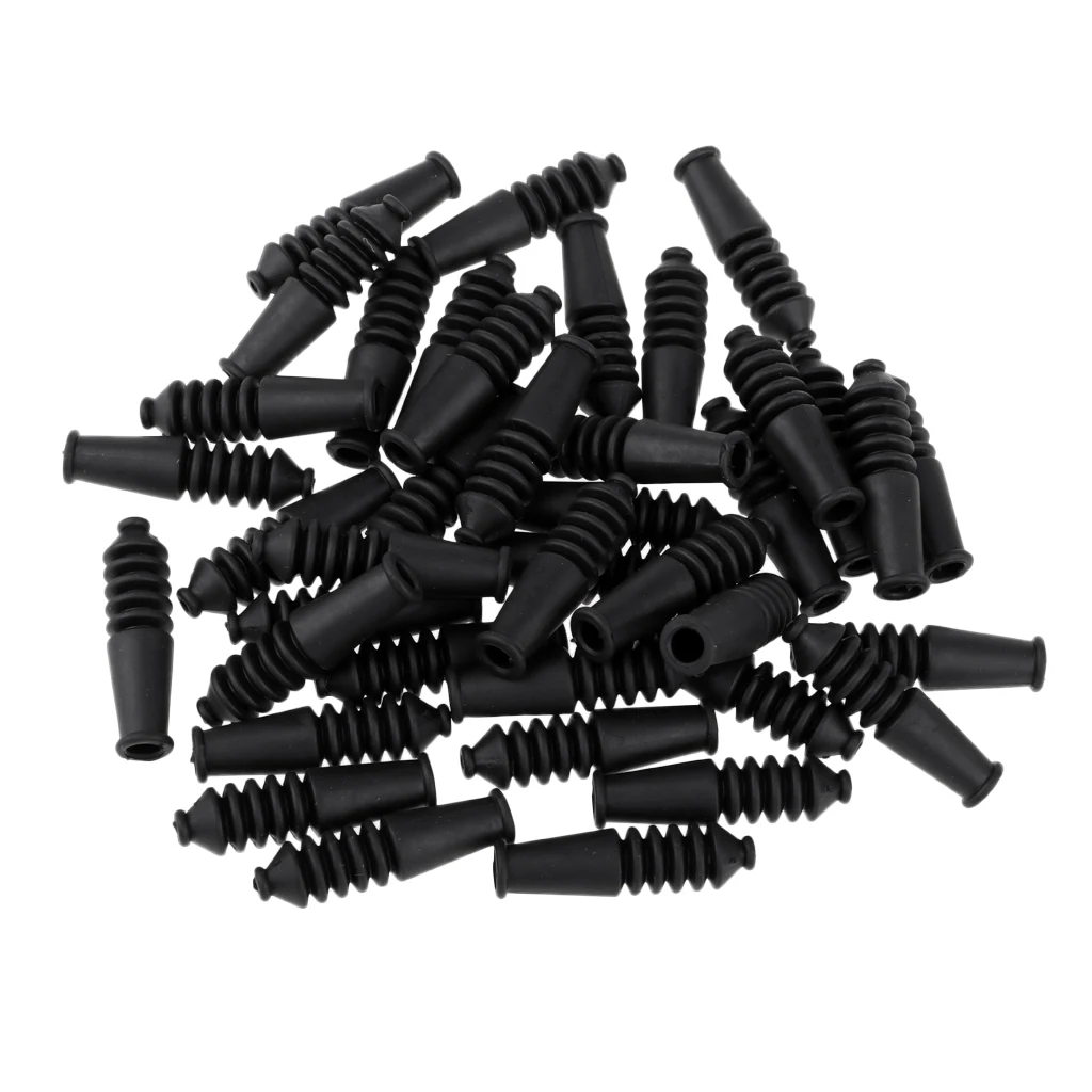 40pcs Soft Rubber Bicycle Brake Shifter Inner Cable Tips Wire End Cap Crimps