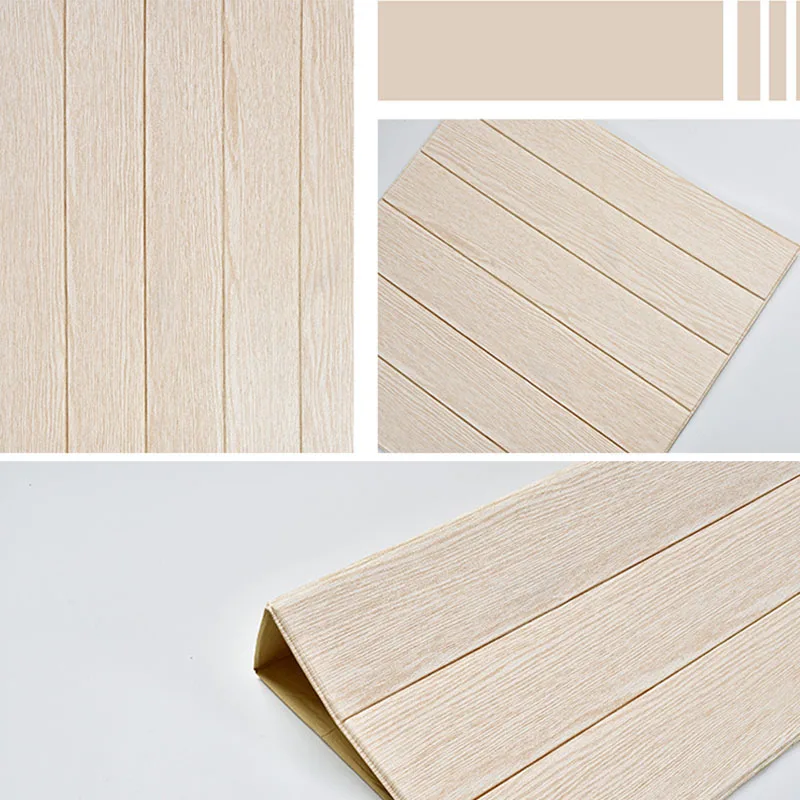 Настенные водонепроницаемые 3d-панели деревянные пенопластовые стикеры сделай