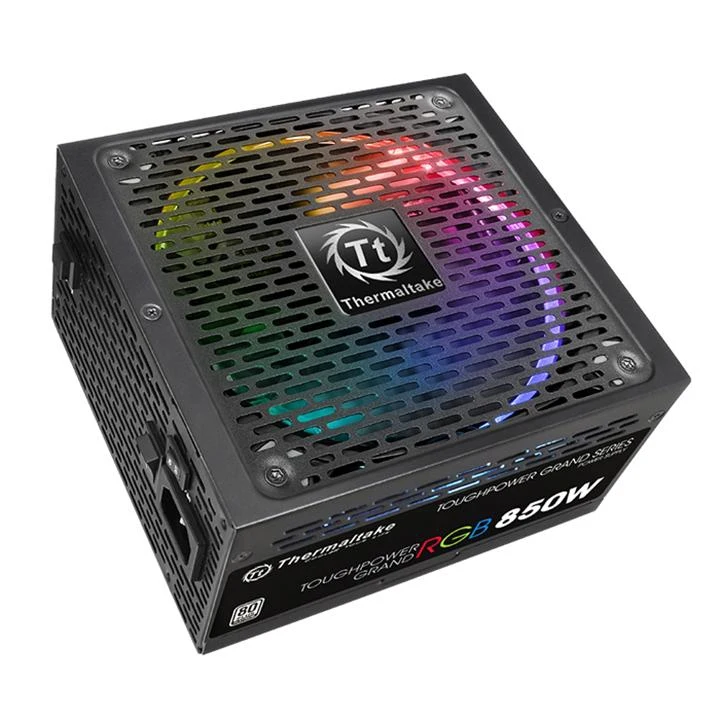 Блок питания Thermaltake ATX 850W Toughpower RGB 80+ platinum(24+4+4pin) APFC 140mm fan color LED 1