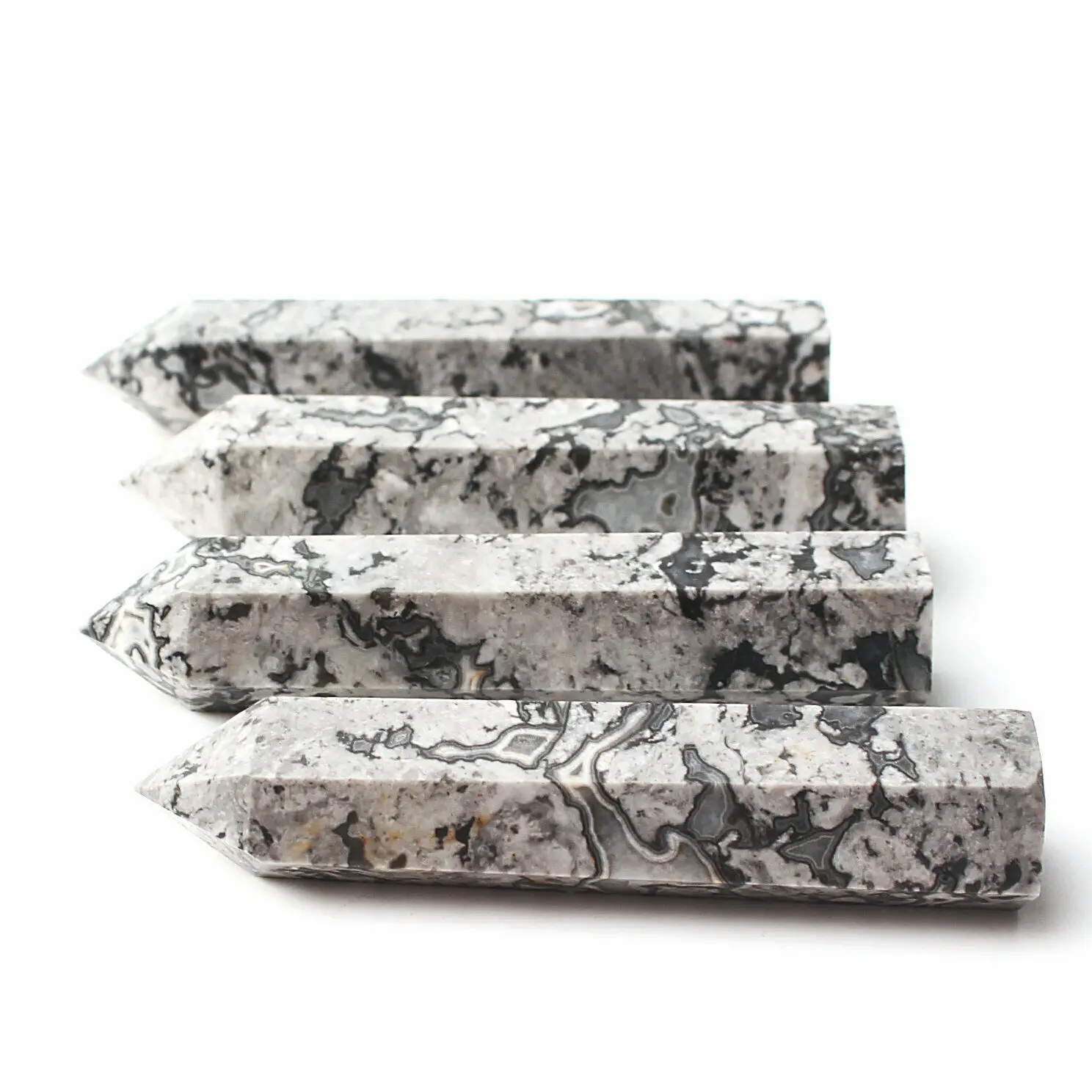 natural crystal wand point picasso quartz crystal point for decoration
