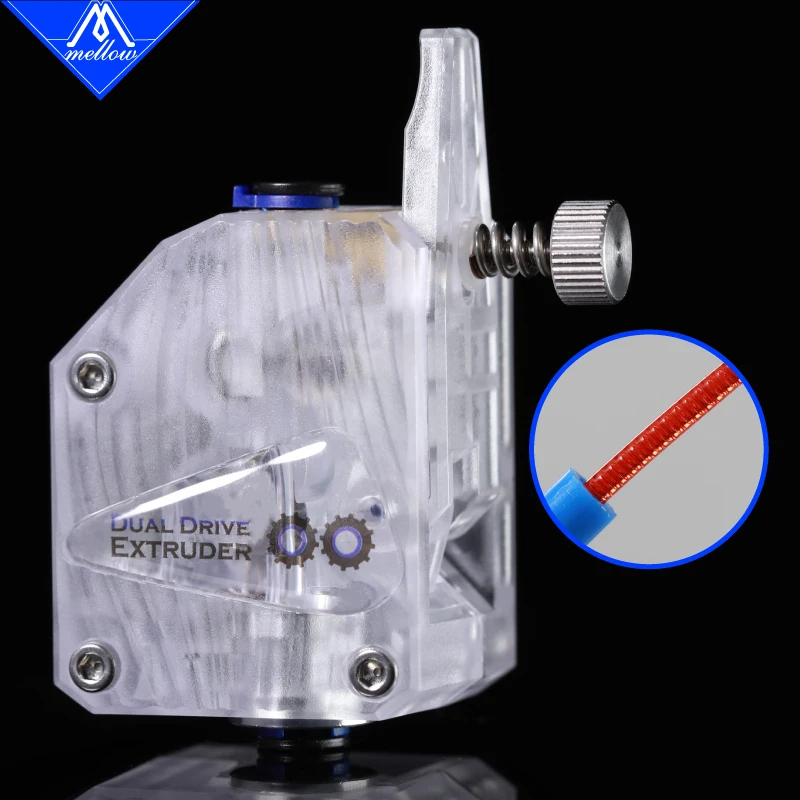 Mellow Bowden nf Cadeia à Base de Nitrogênio Rn-ddg Extrusora Dual Drive Gear para Impressora 3d Ender Blv Mgn Cube Flyingbear Ghost 5 - Imagem 3