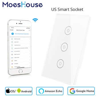 

Wifi Smart Switch US 2/3 Way Multi-control Association APP Remote Control Works with Amazon Alexa Google Home for Smart Life