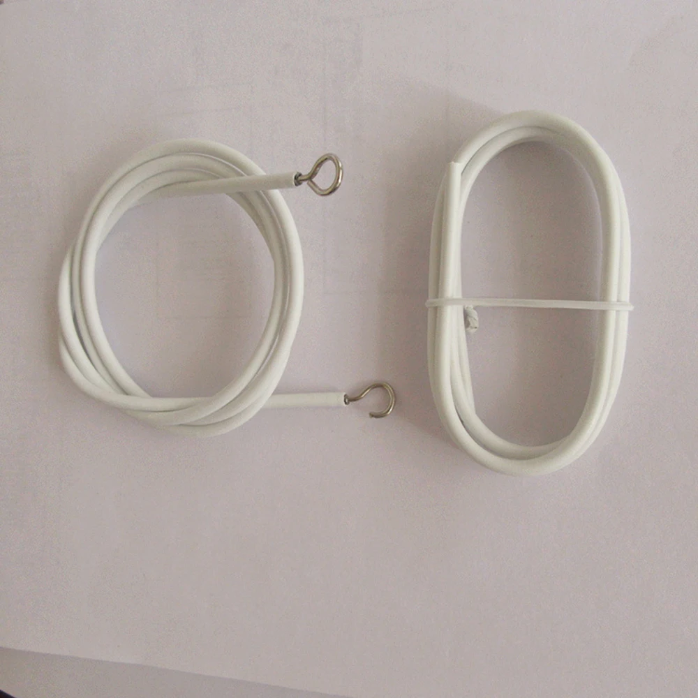 Белый шнур для занавесок набор шнуров окон с 2 рыбьими глазами крючка аксессуары