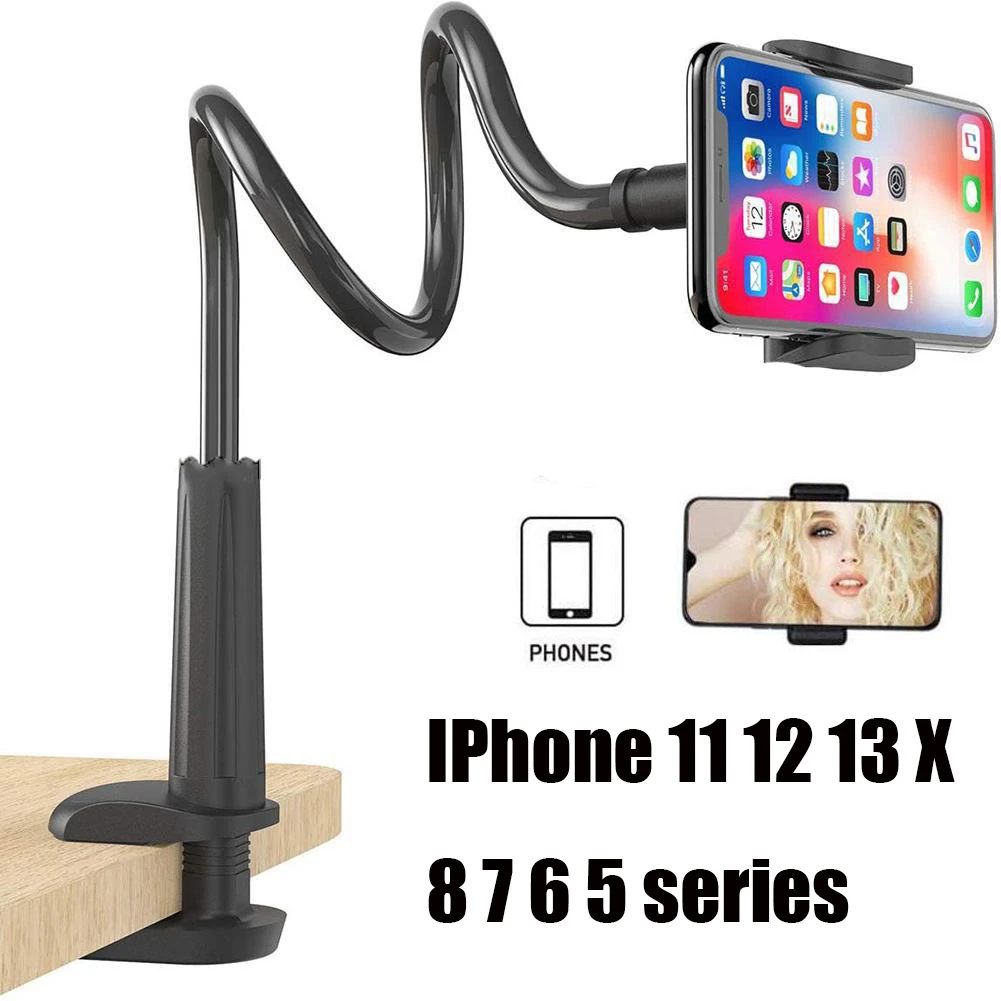 radium Afspraak Keer terug Telefoon Houder Stand Bed Zwanenhals Mount Flexibele Arm 360 Houder Voor  Iphone 13 Clip Verstelbare Beugel Klem Telefoon Statief Voor bureau|Live  Statieven| - AliExpress