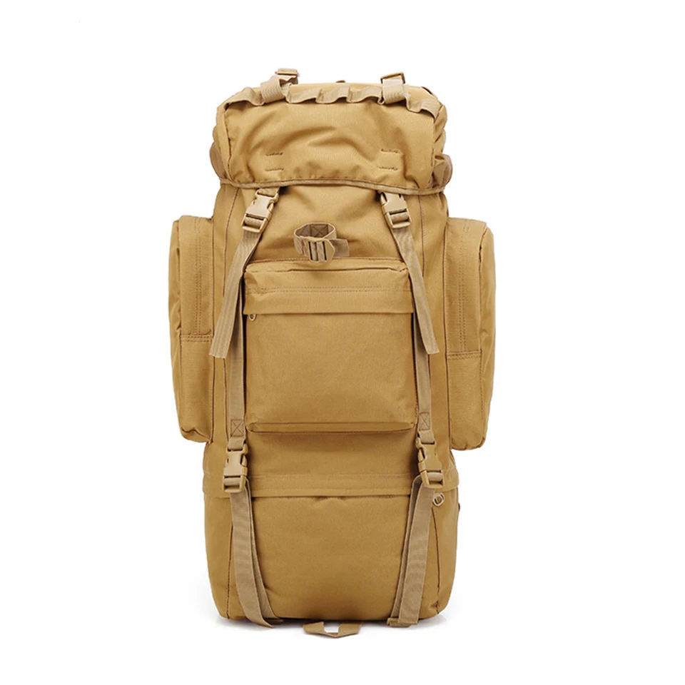 

65L Outdoor Backpack Large Travel Bag Molle Military Tactical Backpack Camping Rucksack Waterproof Sports Bag Hiking Backpack