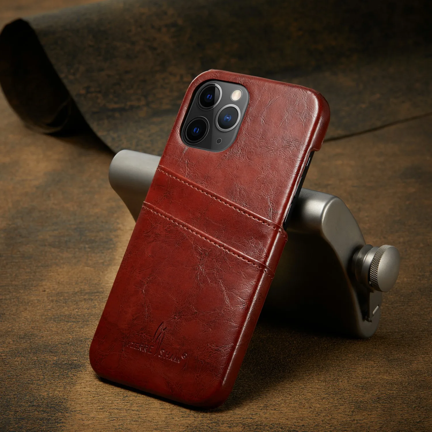 Чехол для Iphone 8 7 Plus SE 2020 Ретро деловой кожаный с отделениями карт задний 11 12 Pro X XS