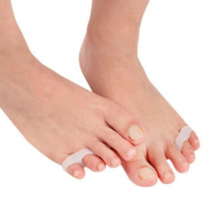 1Pair Pad On The Toe Little Thumb Silicone For Daily Use Toe Bunion Corrector Gel Guard Straightener Finger Toe Separator Foot