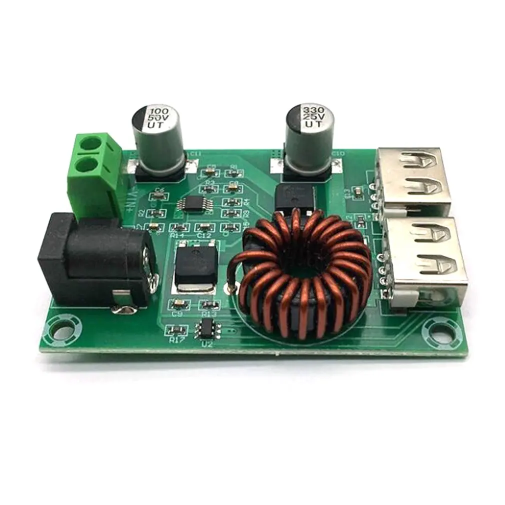 

XH-M224 Dual USB Output step-down module Support mobile phone fast charge DC9~36V Boost And Buck Voltage Converter
