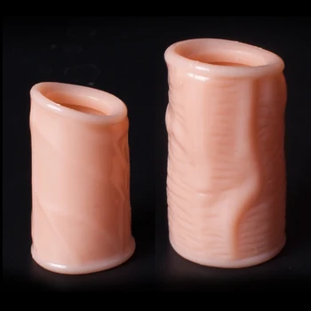 2pcs Protect Foreskin Ring Penis Extender Sleeve Condom Cock Ring Prostate Massage Male Chastity Intimate Goods Sex Toys For Men 6