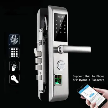 

Fingerprint Door Lock Digital Fingerprint / Password / Key / Card 4 in 1 Lock Electronic Smart Door Locks For Home Office
