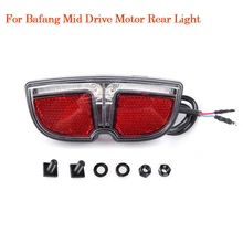 

EBike LED Lamp 6V Headlight Taillight Waterproof For Bafang Mid Drive Motor Rear Light Night Safety Cycling Warning Lights