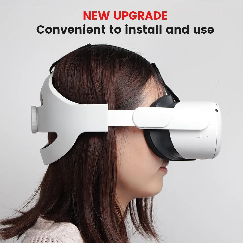 Quest2 Elite Adjustable Head Strap Increase Supporting Reduce Pressure Improve Comfort-Virtual For Oculus Quest 2 VR Accessories