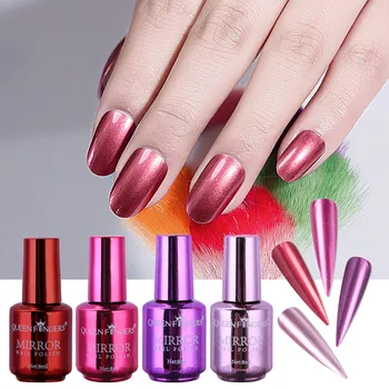 

4 Pcs Plating Metallic Nail Polish Set Magic Semi-Mirror Effect Nail Lacquer arnish Semi permanent nail nail polish гвоздь mujer