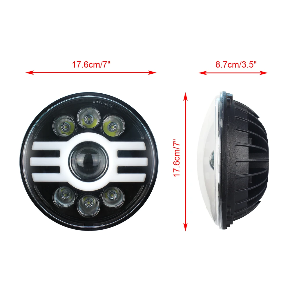 Car-LED-Headlight-Bulb-7-inch-Round-High-Low-Beam-with-DRL-Daytime-Running-Light-Turn (4)