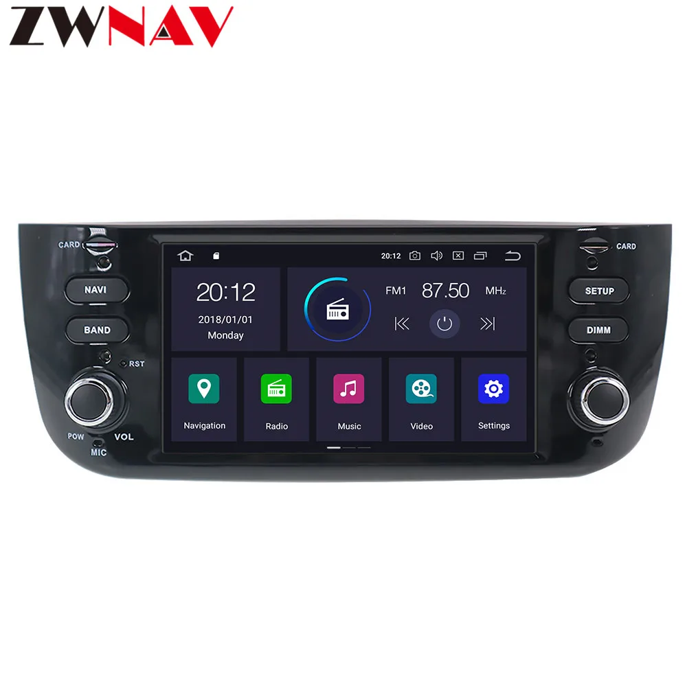 PX6 ips 4+ 64 Android 9,0 автомобильный DVD стерео Мультимедиа для Fiat Punto 2009- радио gps Navi Аудио Видео Стерео головное устройство карта