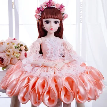 

YT0054 new 60cm 1/3 BJD Dolls with Princess Clothes Accessories Movable Jointed Wedding Gown Dress Toys for Girls Gift