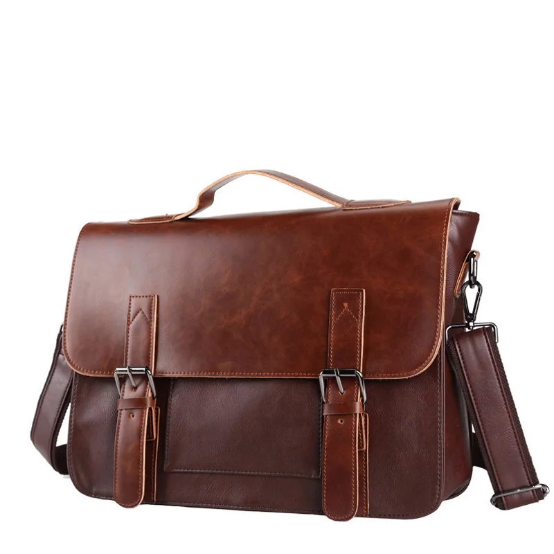 Мужской портфель на плечо Повседневная деловая сумка мессенджер для ноутбука