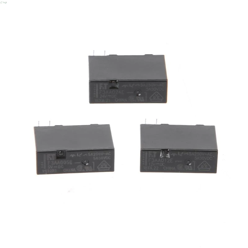 

5Pcs F3AA005E/F3AA012E/F3AA024E For Options 5A 24V 4Pin Power Relay Electric Appliances Spare Parts l29k