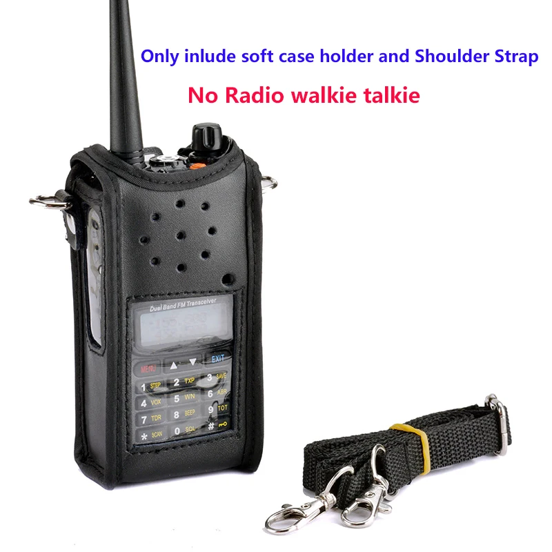 Leather Case Cover Bag For Baofeng UV-9R Plus BF-A58 BF-9700 GT-3WP UV-XR UV-5S UV 9R Walkie Talkie Accessories (3)
